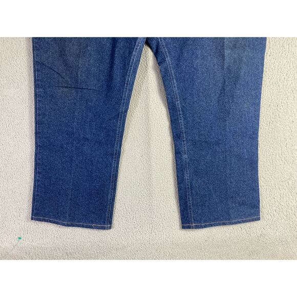 Vintage Blue Denim Jeans Size 48 Waist Relaxed Straight Fit‎ Plus - Picture 7 of 12